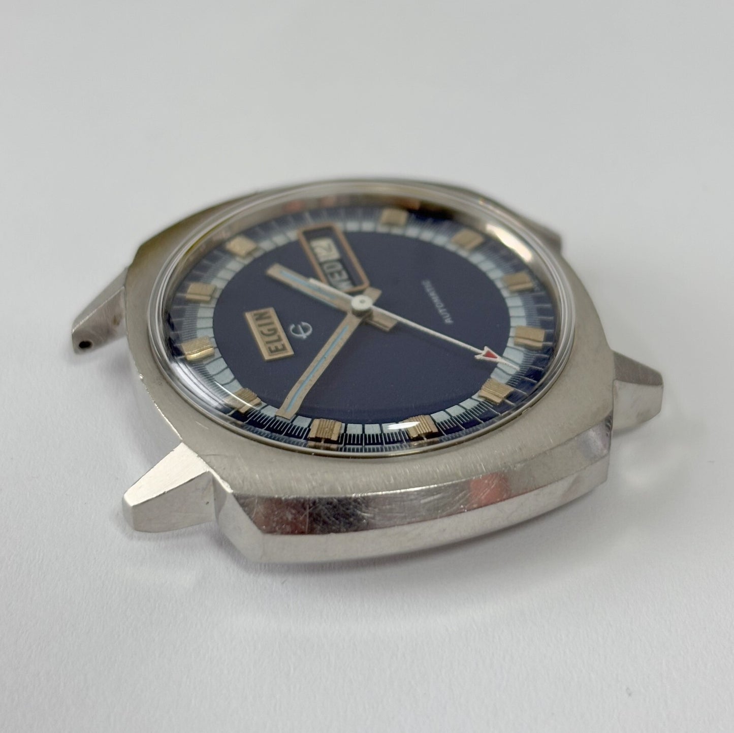 vtg elgin watch running parts/repair 43mm