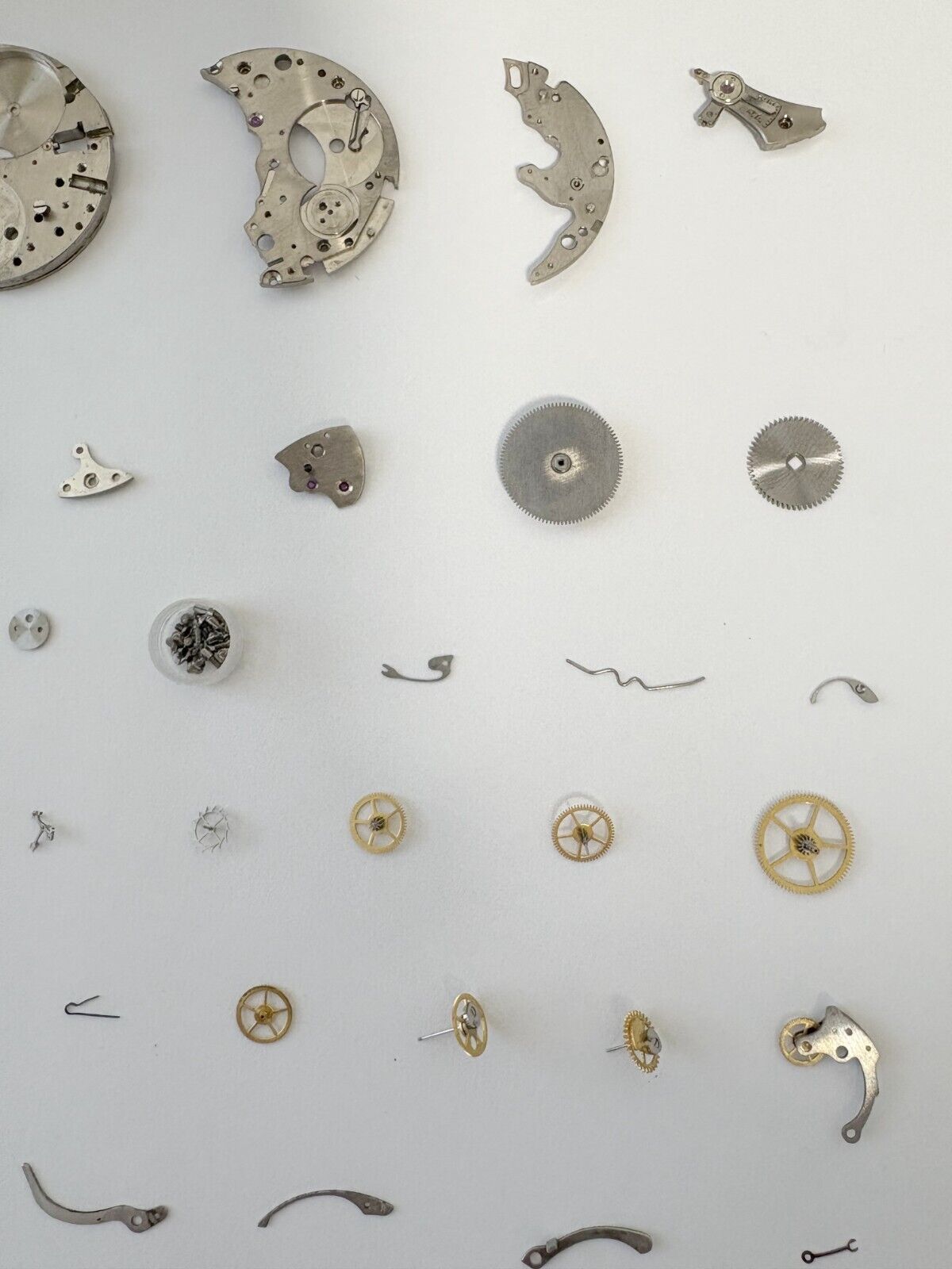 Venus Cal 188 Movement Part Balance Wheel Spring Barrel Fork Wakmann Breitling 2