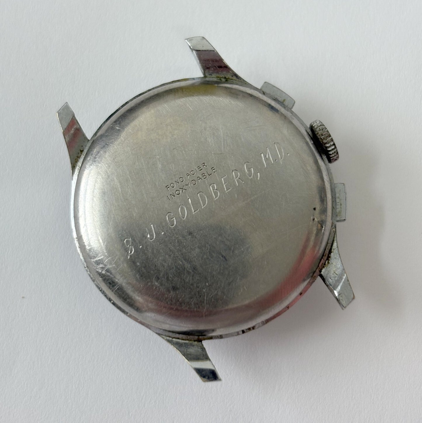 vtg chronograph telda venus 188 35.5mm