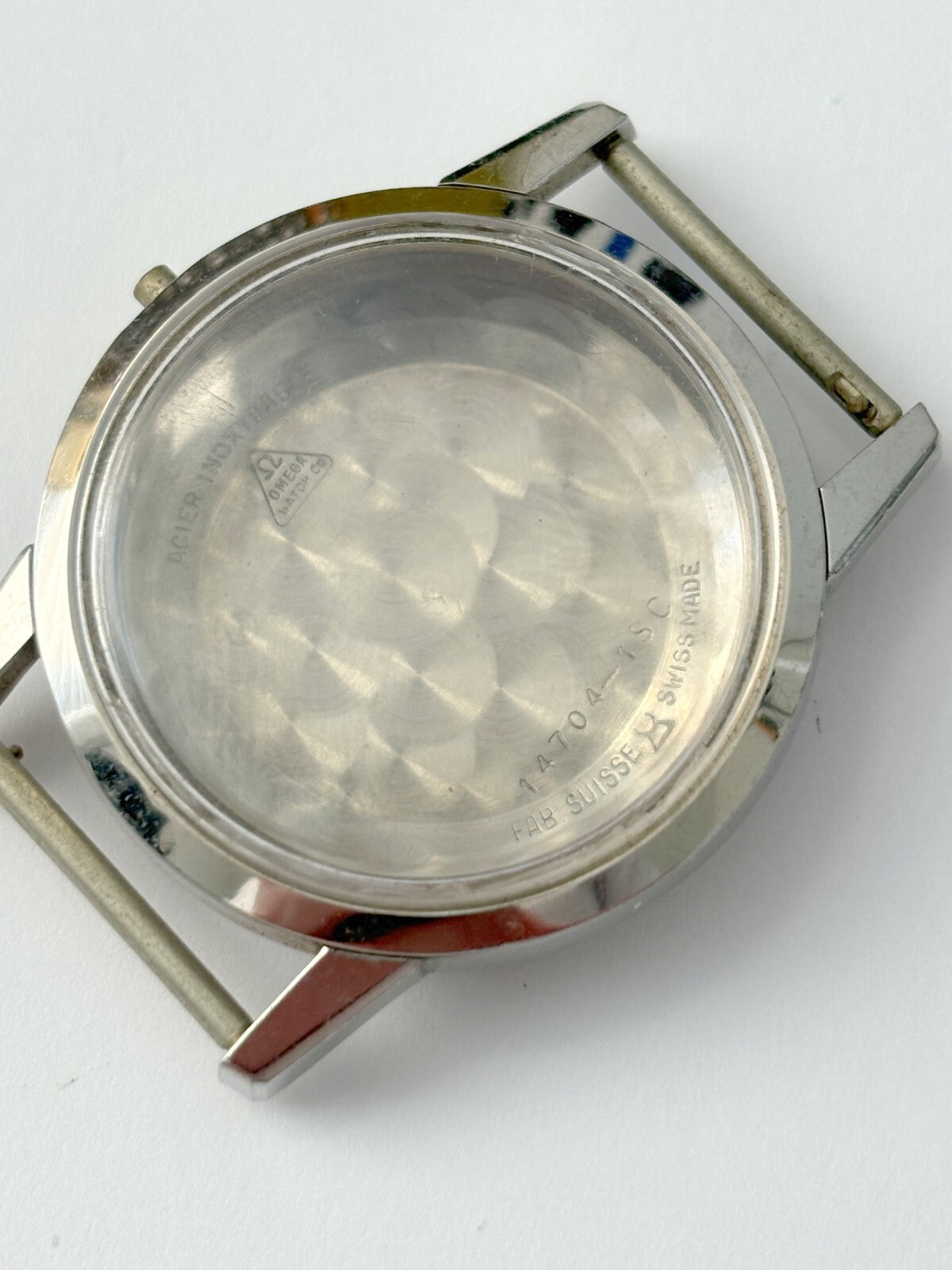 vintage Omega Seamaster cases and a diver case