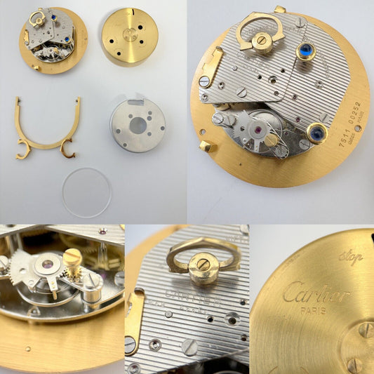 Cartier Caliber 949 8 Day Alarm Clock Mechanical Movement For Parts IMHOF Wind