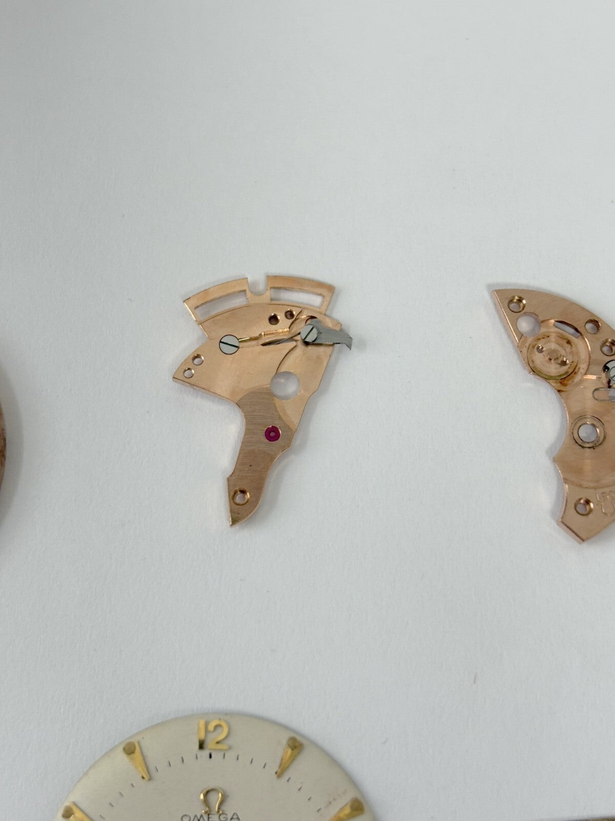 Omega Cal 351 Watch Parts Movement Balance Fork Wheel Spring 350 354 352 353 3