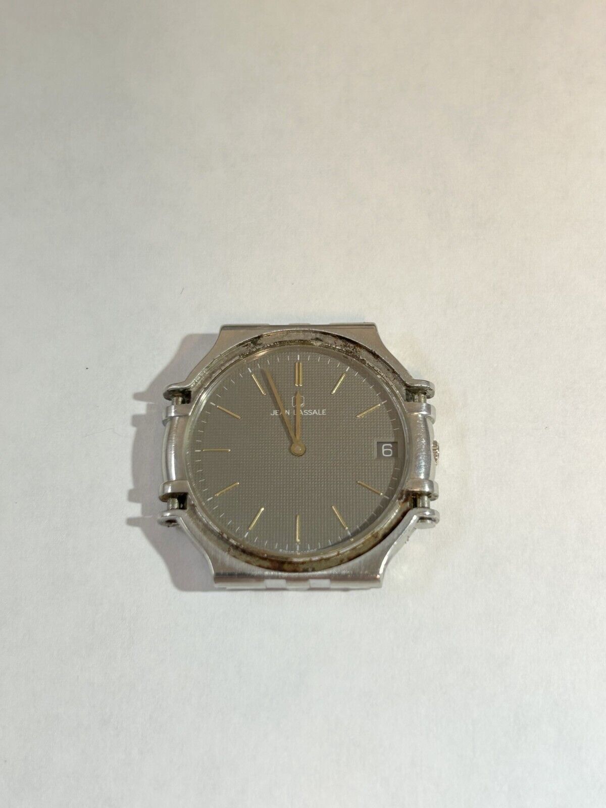 PARTS/REPAIR! Jean Lassale Thalassa watch incomplete heads 7779A quartz movement - Used Watch Parts