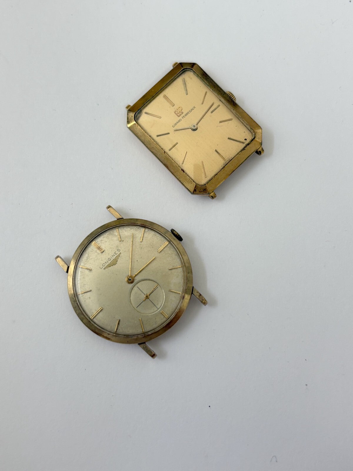 lot of watches longines and girard perregaux not working parts/repair