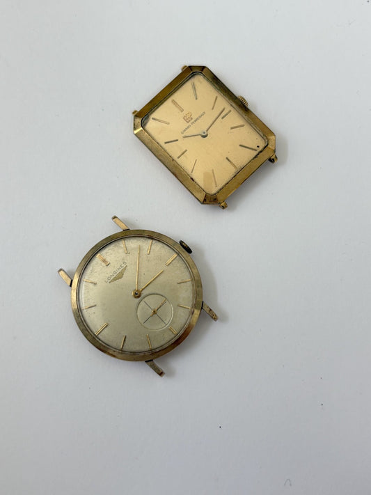 lot of watches longines and girard perregaux not working parts/repair