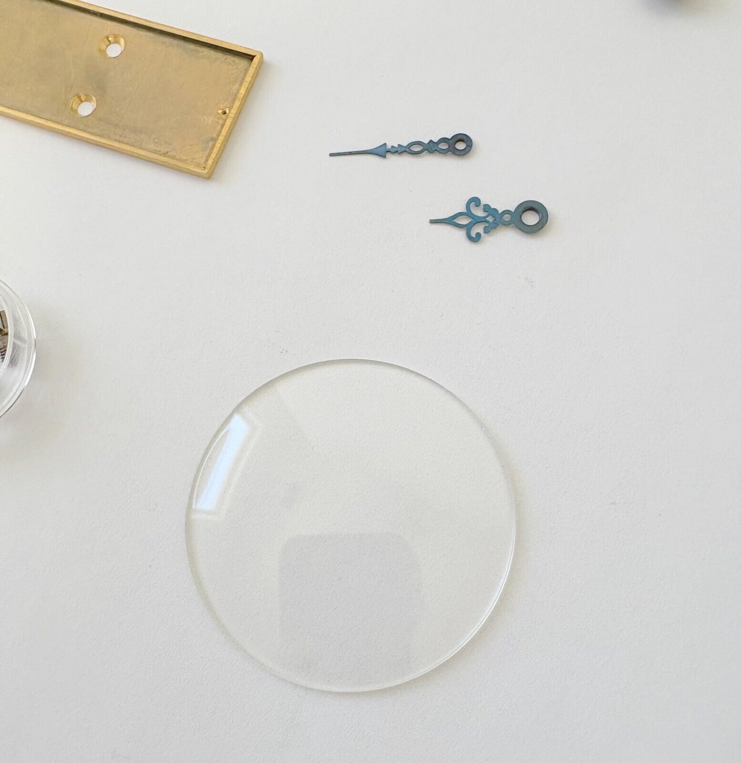 Jaeger LeCoultre Ref 397 Clock Case Parts Crystal Dial Hands Rue De La Paix