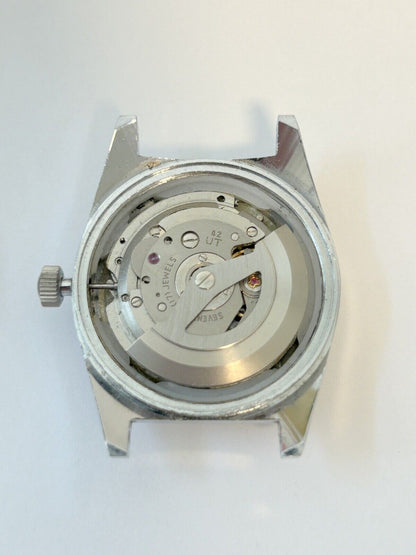 Benrus Cal UT-42 Watch Parts Movement Balance Fork Spring Bridge Dial Hand Bezel