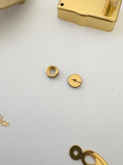 Imhof Striking Cal 76 9475 Clock Movement For Parts Balance Fork Key Knob Barrel