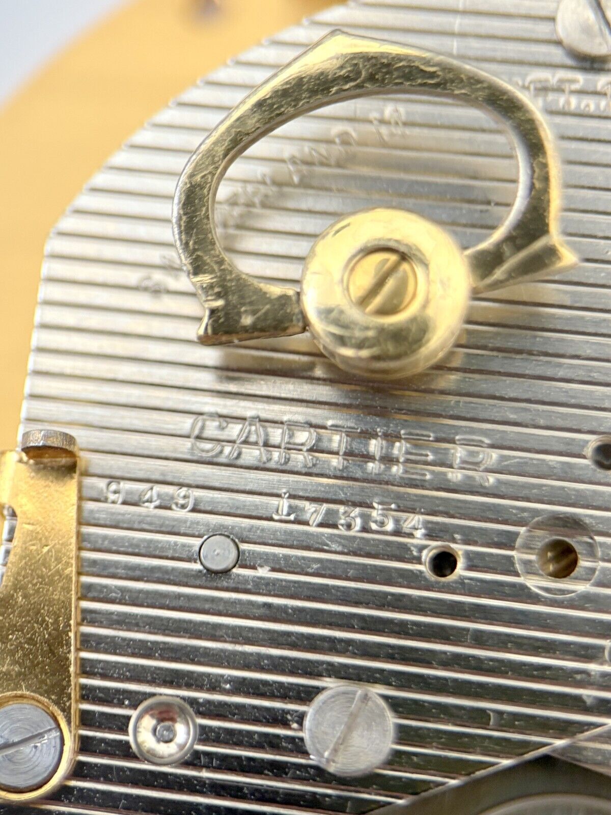 Cartier Caliber 949 8 Day Alarm Clock Mechanical Movement For Parts IMHOF Wind