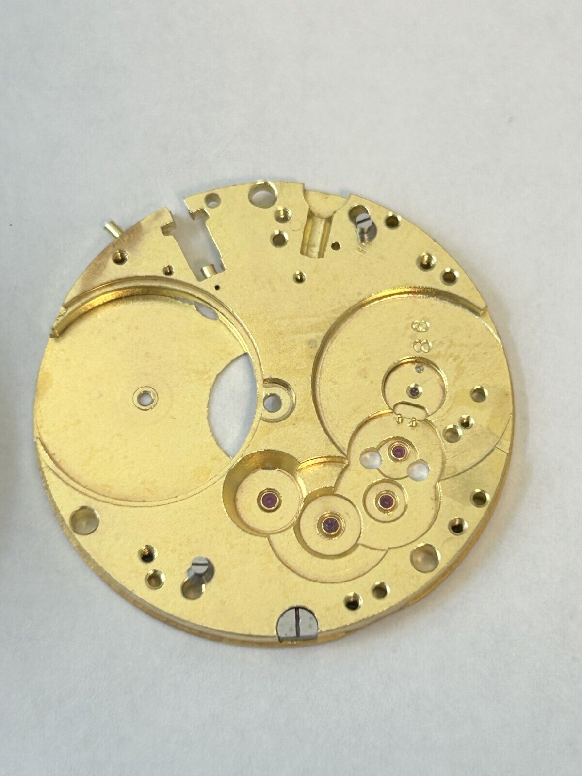 Landeron Monopusher Chronograph Watch Movement Parts Cal 2 3 15 Dial Hands Sub - Used Watch Parts