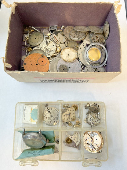 Mix lot of vintage watch parts - Used Watch Parts