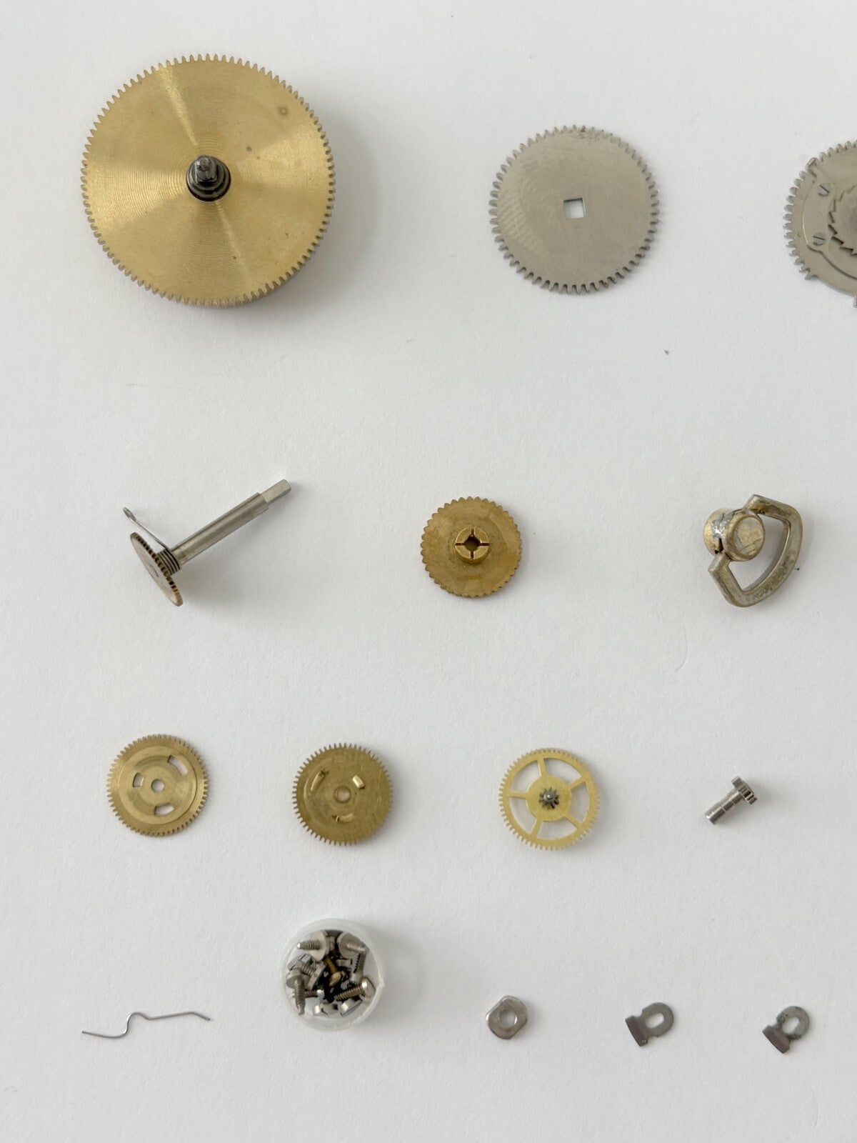 Jaeger LeCoultre Cal 219 Clock Movement Part Balance Fork Barrel Wheel Dial