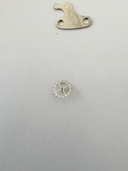 Jaeger LeCoultre Cal 229 Clock Movement Part Balance Fork Barrel Wheel Plates