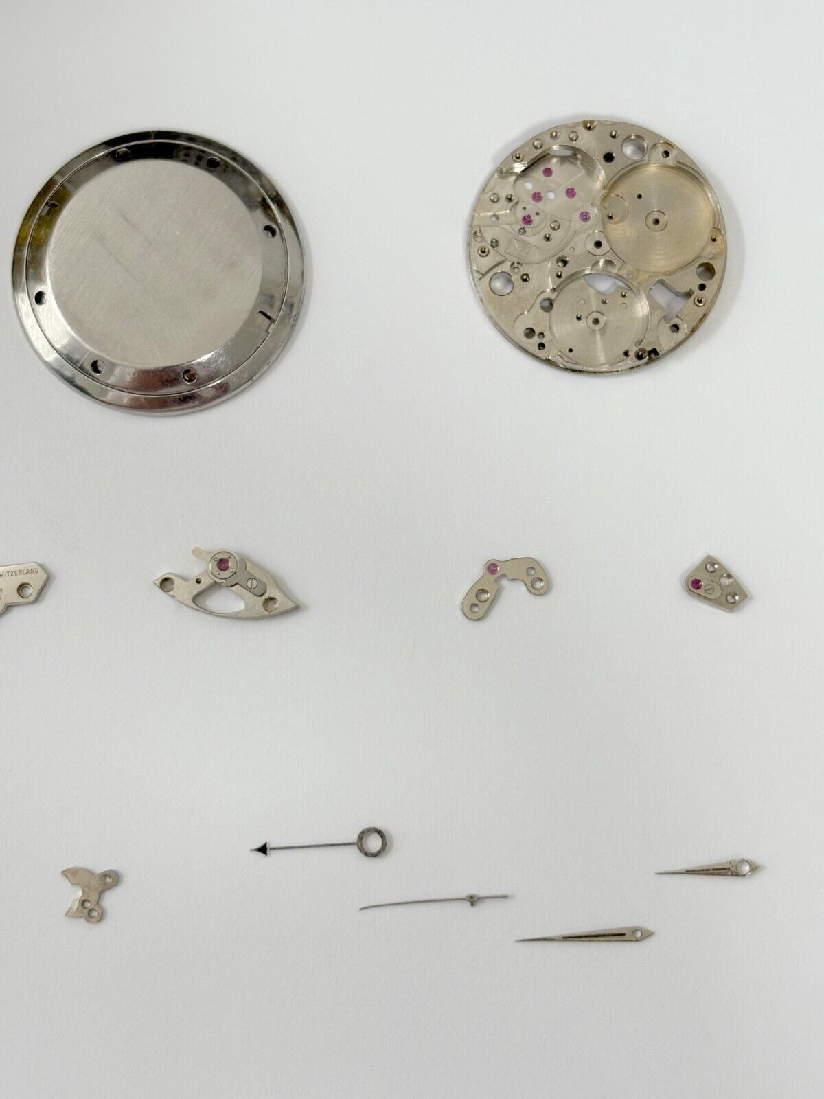 Vulcain Caliber 120 Movement Parts  Balance Fork Wheel Spring Bridge Dial Case
