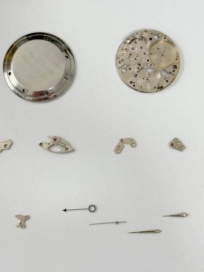 Vulcain Caliber 120 Movement Parts  Balance Fork Wheel Spring Bridge Dial Case