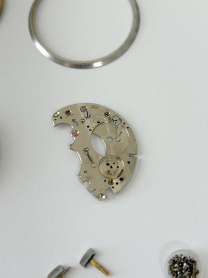 Venus Cal 175 Movement Part Balance Wheel Spring Bridge Fork Wakmann Breitling 2