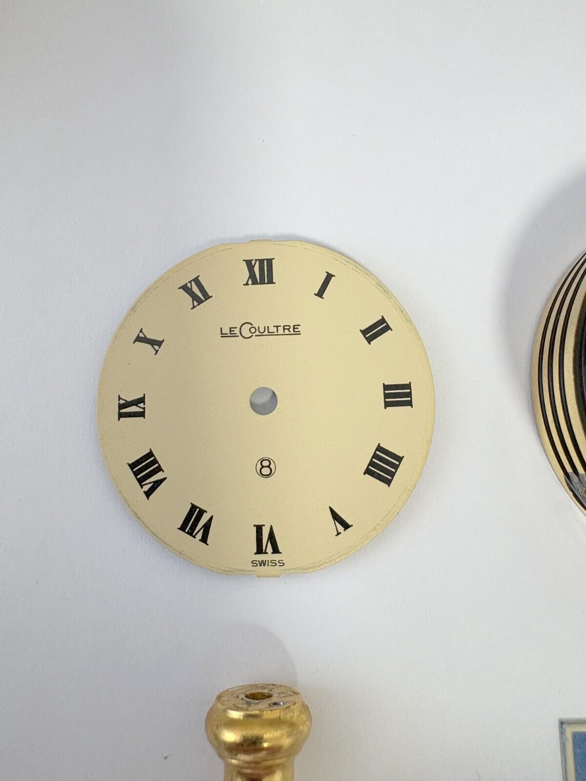 Jaeger LeCoultre Ref 397 Clock Case Parts Crystal Dial Hands Rue De La Paix