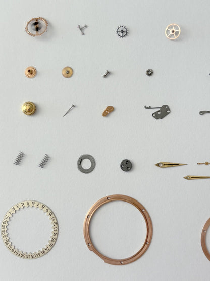 Omega Cal 353 Watch Parts Movement Balance Fork Wheel Spring 350 351 2627-7SC