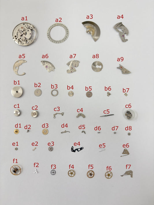 Zodiac Cal 70-72 Watch Movement Part Balance Fork Wheel Spring Bridge Disk Sea