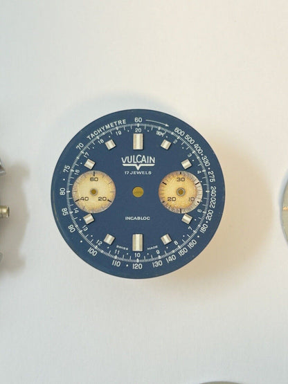 Vulcain 37mm chronograph Valjoux Cal 7733 Watch Movement Parts 7734 7736 3