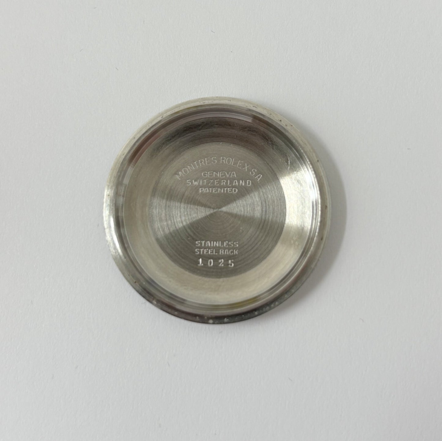 Rolex 1025 case parts caseback dial hands bezel crown case watch