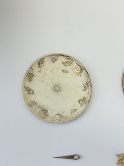 Omega Cal 284 Watch Movement Parts Balance Fork Spring Bridge Barrel Balance