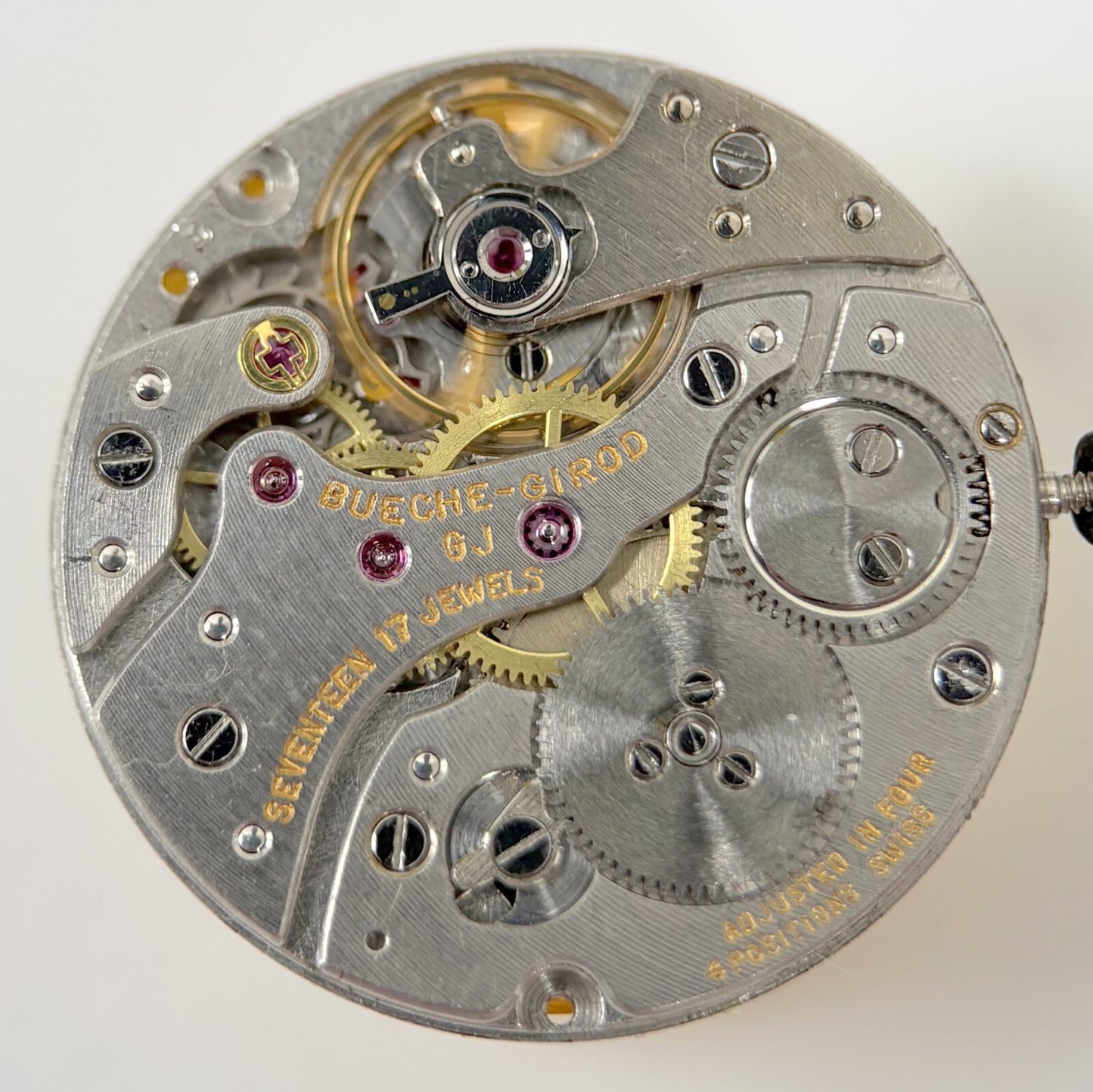 Frederic Piguet 21 Bueche Girod Watch Movement Part Balance Spring Plate Fork
