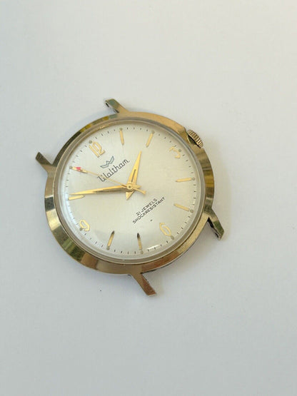 Waltham Cal UTC 2291 Watch Parts Movement Balance Spring Dial Hand Case Back