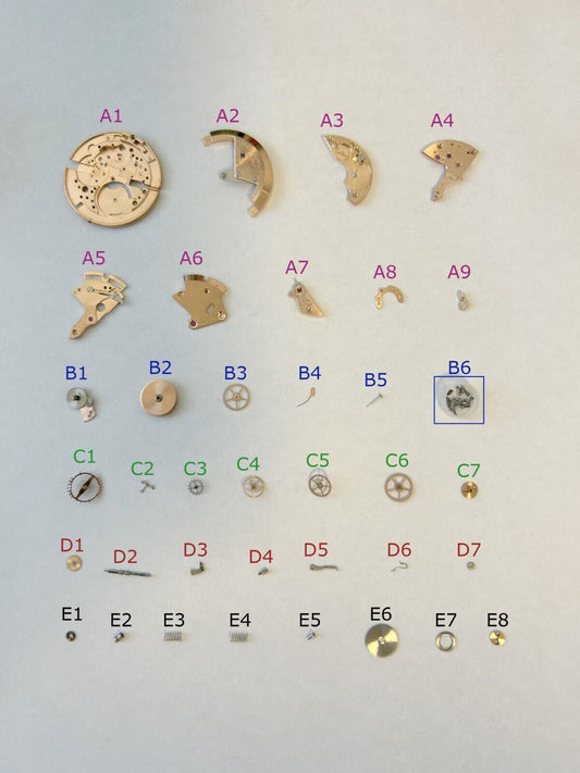 Omega Cal 351 Watch Parts Movement 330 331 332 333 340 341 342 343 344 350 352 - Used Watch Parts