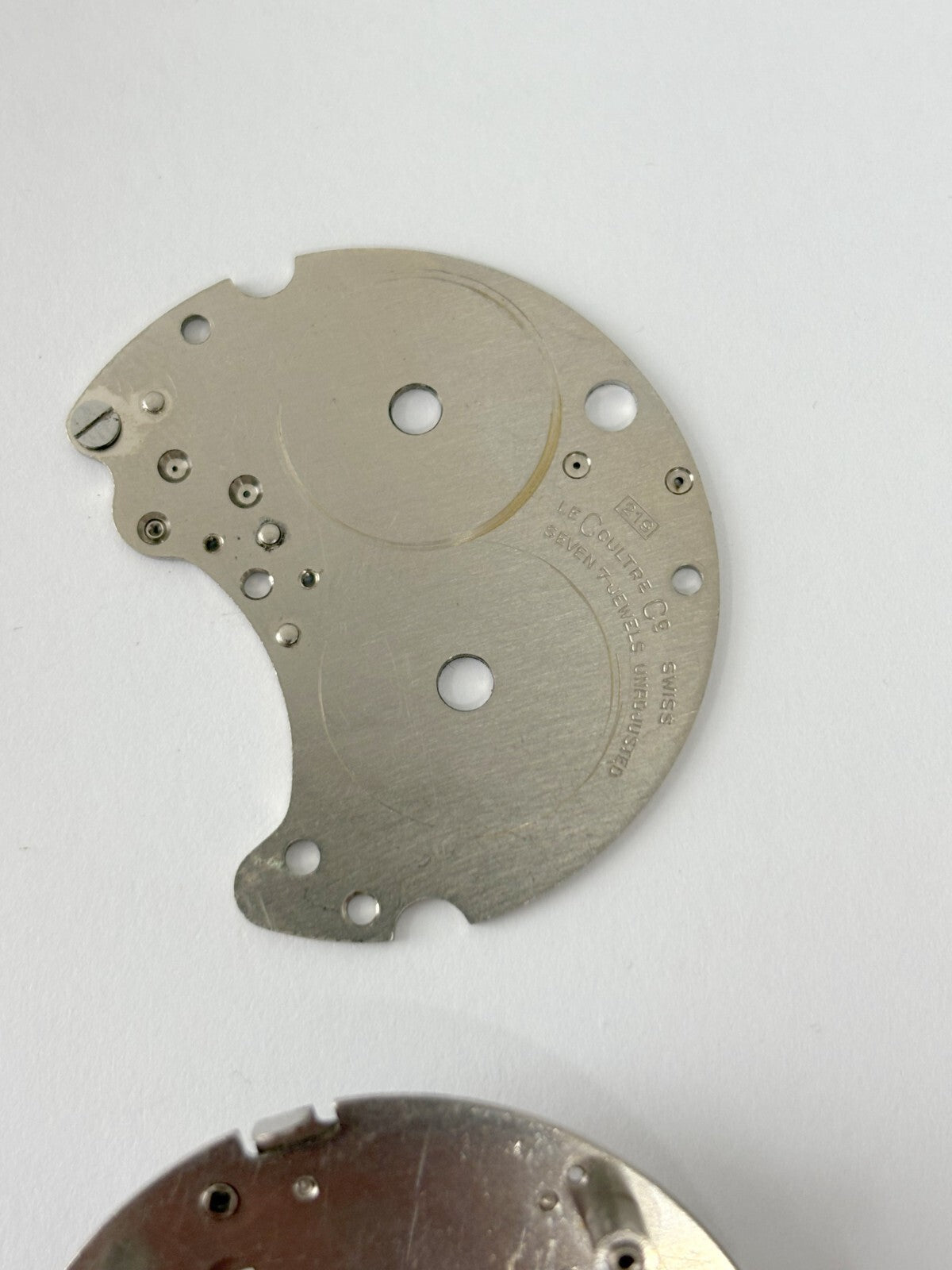 Jaeger LeCoultre Cal 219 Clock Movement Part Balance Fork Barrel Wheel Dial