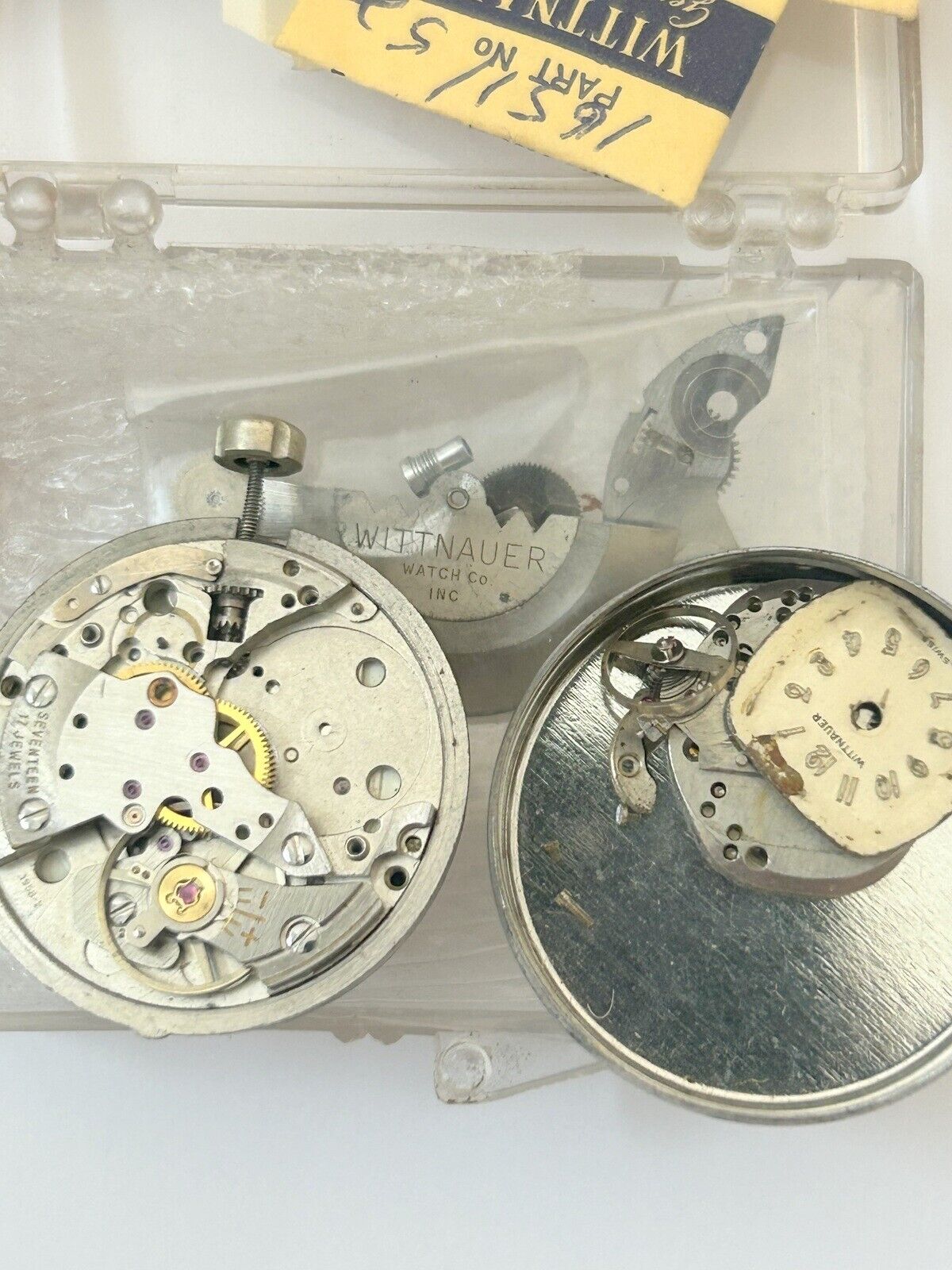 LOT of Wittnauer watch movements/parts/dials - Used Watch Parts