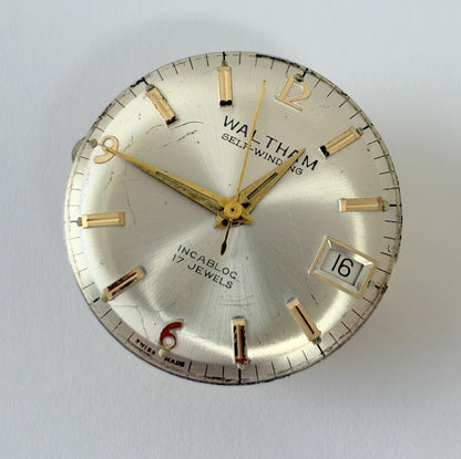 Waltham Caliber 90-5 Automatic Watch Parts Movement Balance Fork Spring Bridge