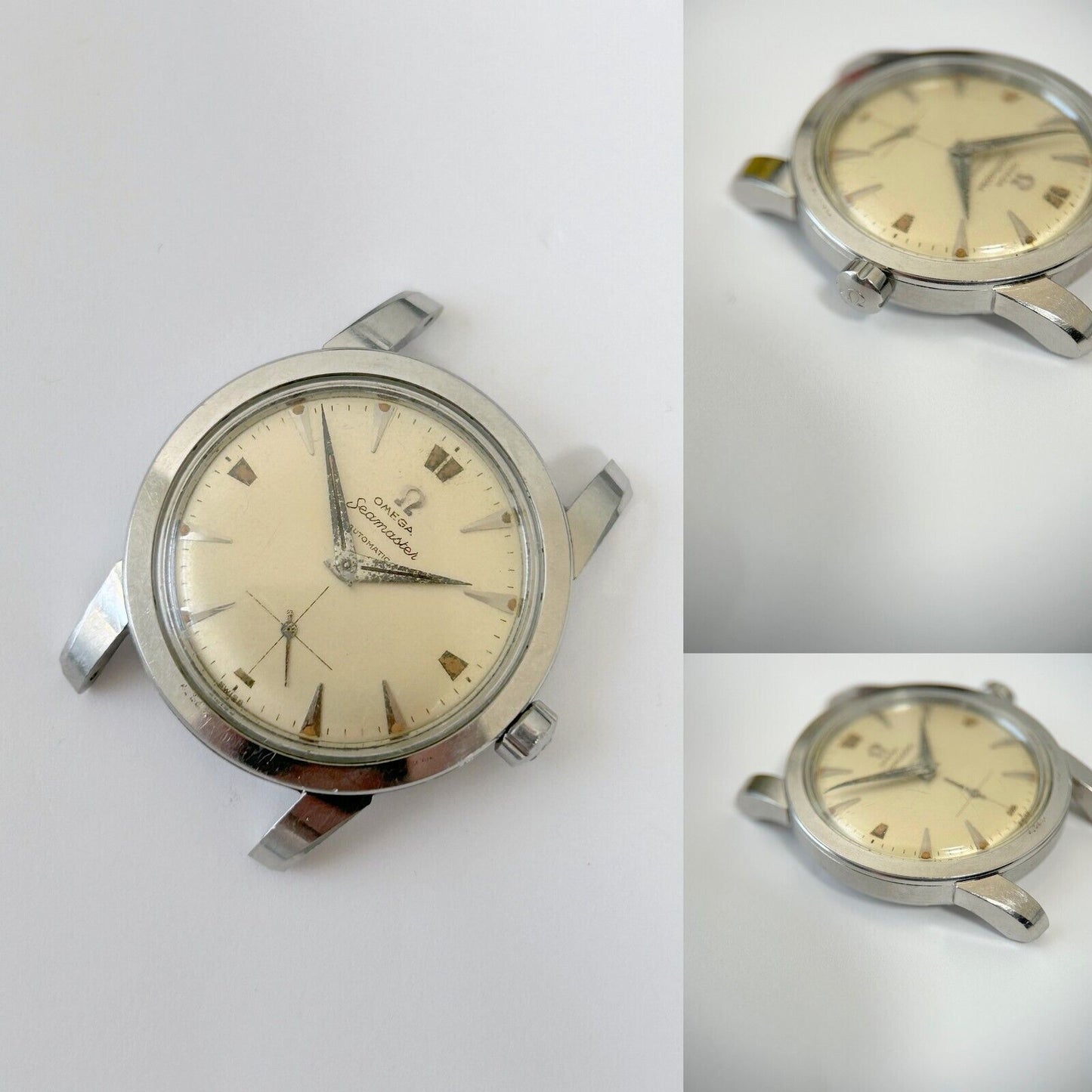 Vintage Mens 34.5mm Omega Seamaster watch ref C 2576 - 7 + strap + ss buckle