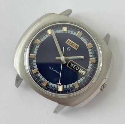 vtg elgin watch running parts/repair 43mm