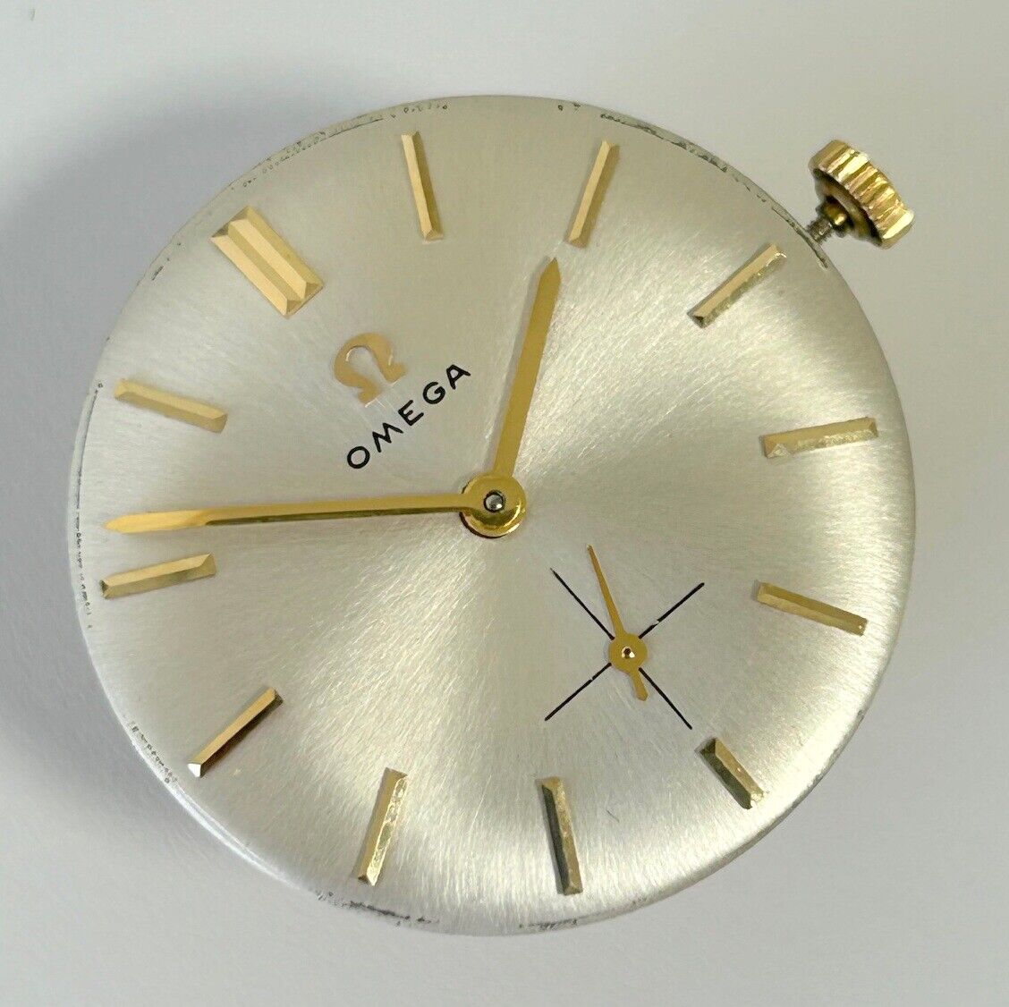 Omega Cal 510 Watch Movement Parts Balance Fork Spring Bridge dial hands crown