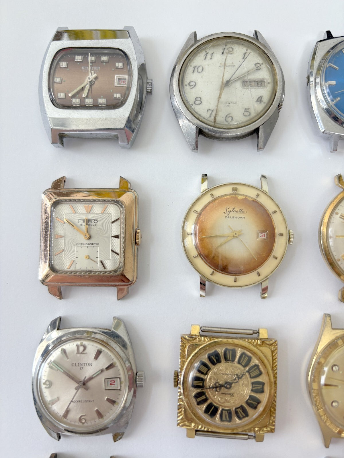 lot of 15 mechanical watches parts/repair