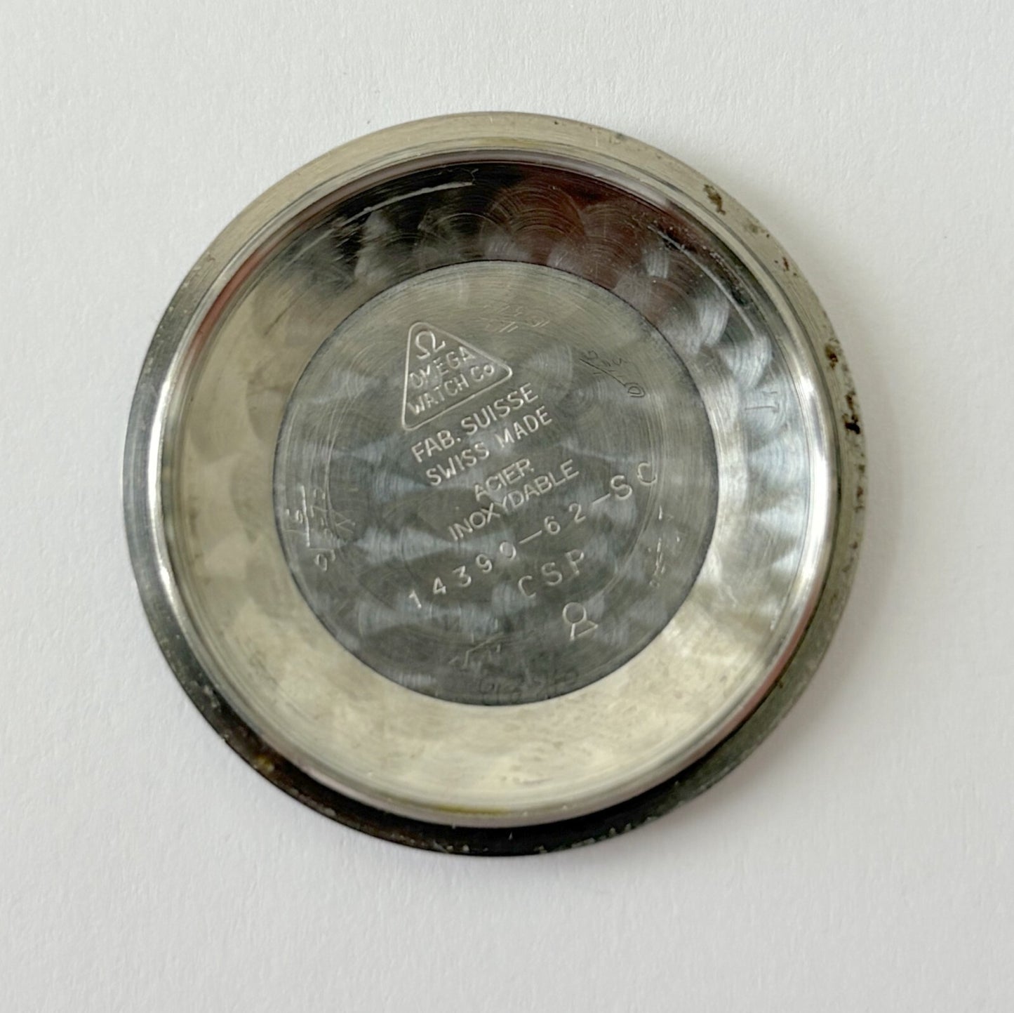 Omega Cal 285 Watch Movement Parts Balance Fork Spring Bridge Barrel 14390-6-SC