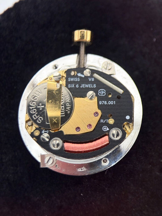 Runs & Sets ESA ETA Cal 976.001 Swiss quartz watch movement