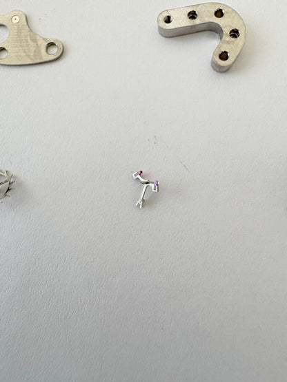 Jaeger LeCoultre Cal 229 Clock Movement Part Balance Fork Barrel Wheel Plates