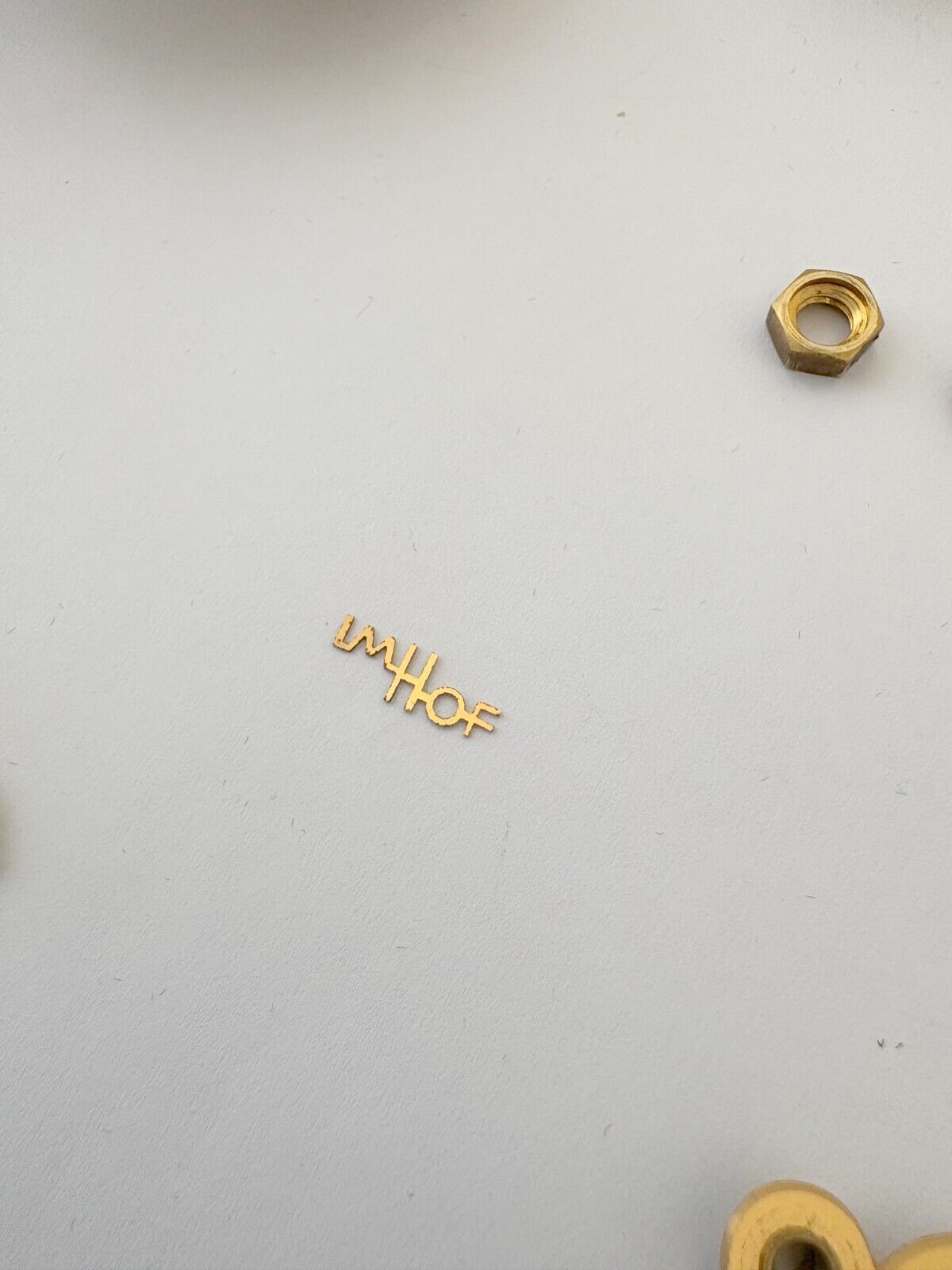 Imhof Striking Cal 76 9475 Clock Movement For Parts Balance Fork Key Knob Barrel
