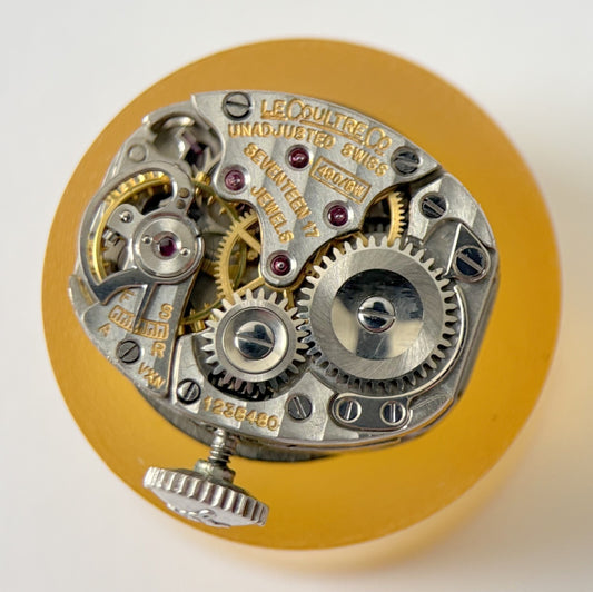 Jaeger Lecoultre Cal 490 / BW Watch Movement For Part Balance Fork Spring Bridge