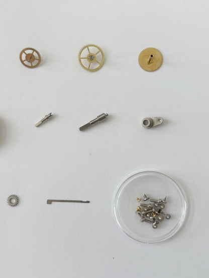 Jaeger LeCoultre Cal 245 Clock Movement Part Balance Fork Barrel Wheel Plates