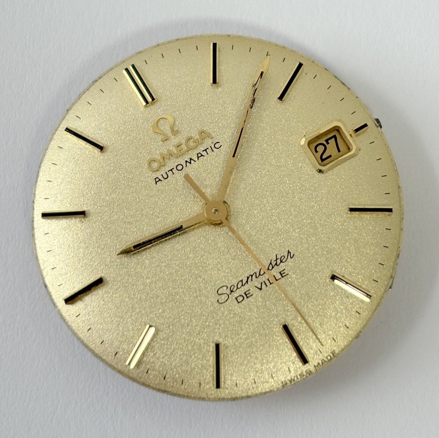 Omega Cal 563 Watch Parts Movement Calendar Disk Fork Wheels Springs Bridge 6