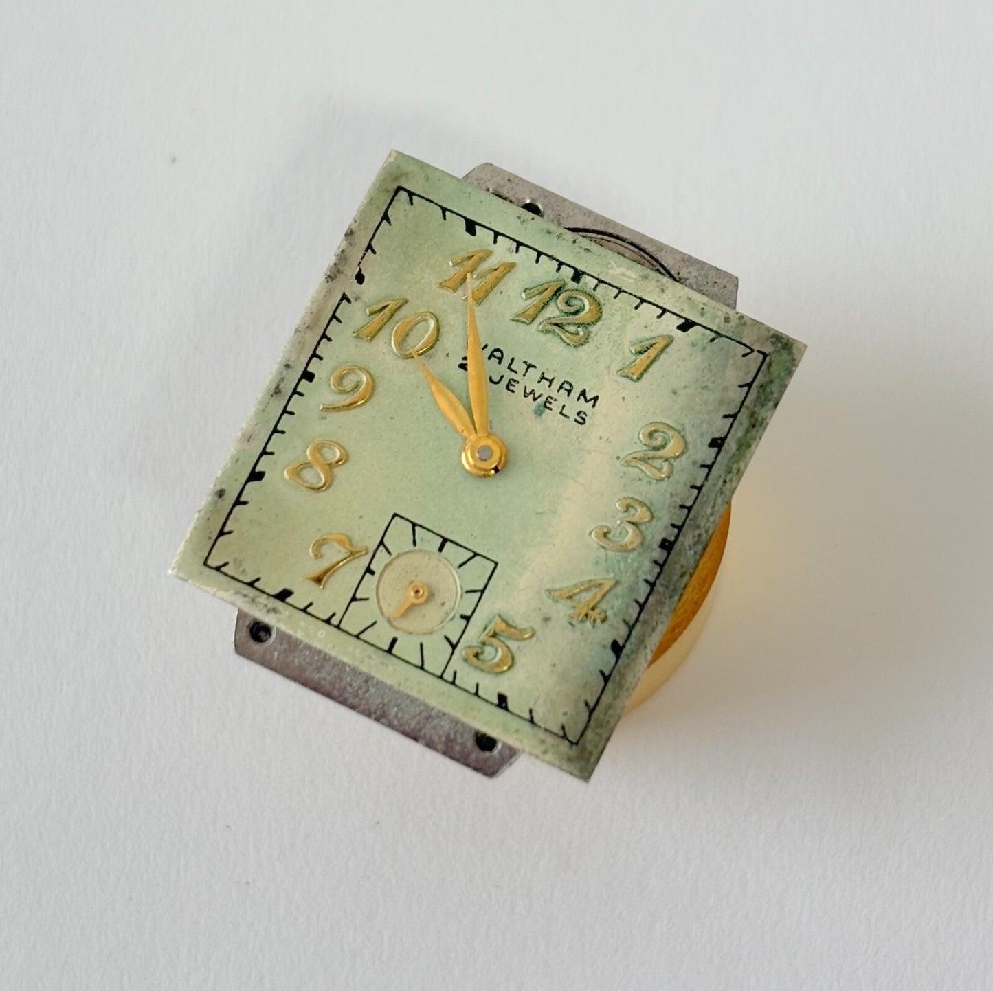 Waltham Caliber 771 Watch Parts Movement Balance Fork Wheels Spring Bridge