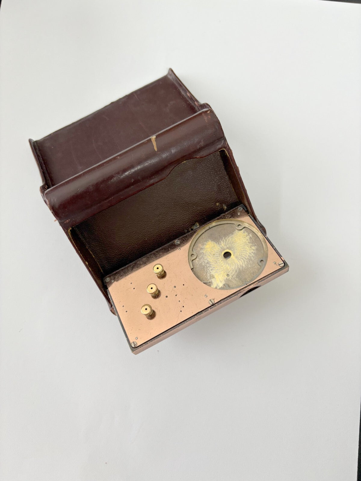 FOR PARTS Angelus twosome calendar station clock MISSING MOVEMENT