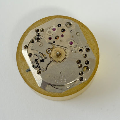 Benrus Cal BO1 Watch Parts Movement Balance Fork Wheels Spring Bridge Dial