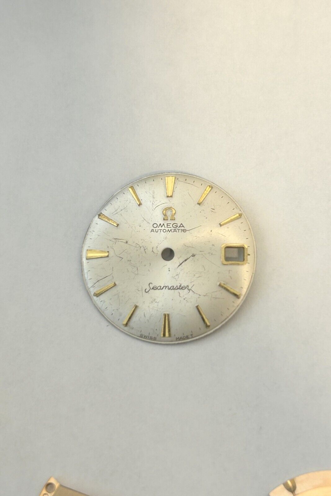 Omega Cal 563 Watch Parts Movement Dial Calendar Disk Fork Wheels Springs Bridge - Used Watch Parts