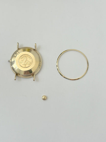 Omega Ref KL6292 34mm watch case back parts bezel crown for Cal 560 - Used Watch Parts