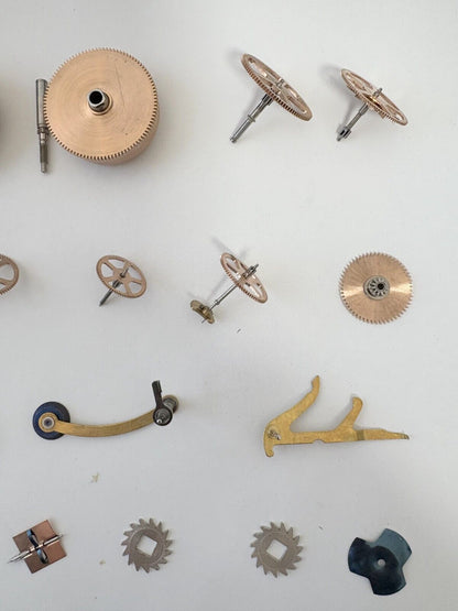 Imhof Striking Cal 76 9475 Clock Movement For Parts Balance Fork Key Knob Barrel