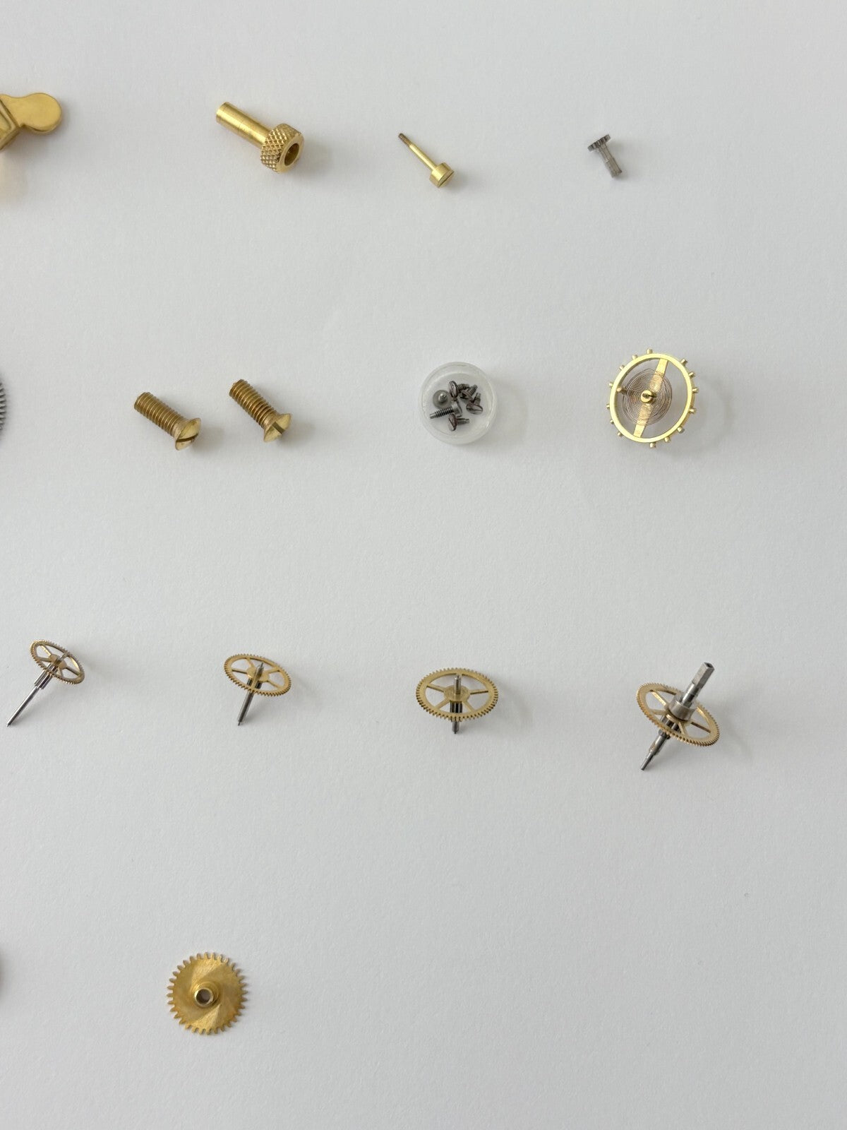 Jaeger LeCoultre Cal 210 Clock Movement For Parts Balance Fork Key Knob Barrel